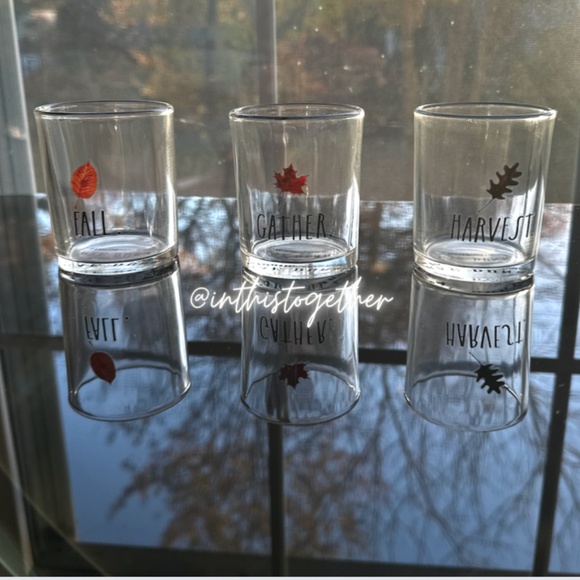 Rae Dunn Fall Mini Glass Set - Picture 1 of 2